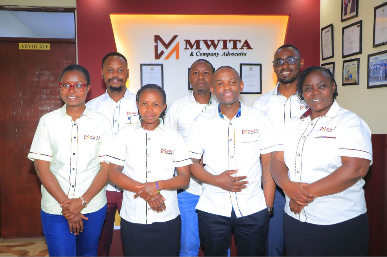 The Mwita & Co. Advocates team in the firm's chambers